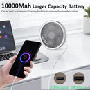 10000mAh Portable Wireless Electric Fan with Tripod Lamp, iBuyXi.com