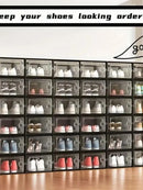 Clear Stackable Shoe Display Boxes