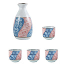 Exquisite Japanese Sake Bottle 4pcs Cups, ibuyxi.com