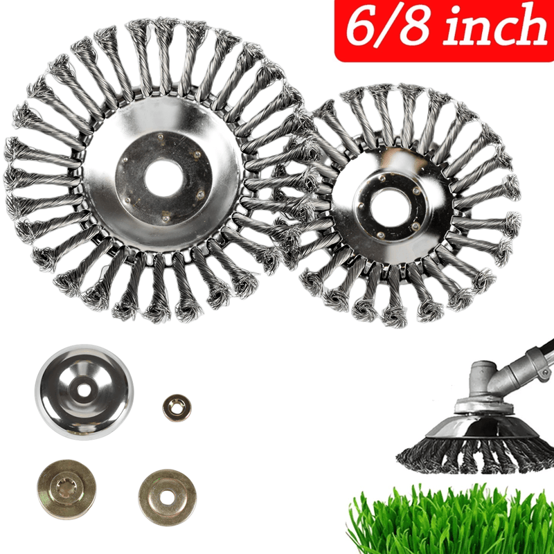  Steel Wire Grass Trimmer Head Rounded Edge Weed Trimmer,Head Grass Brush Removal Grass Tray Plate For Lawnmower, iBuyXi.com