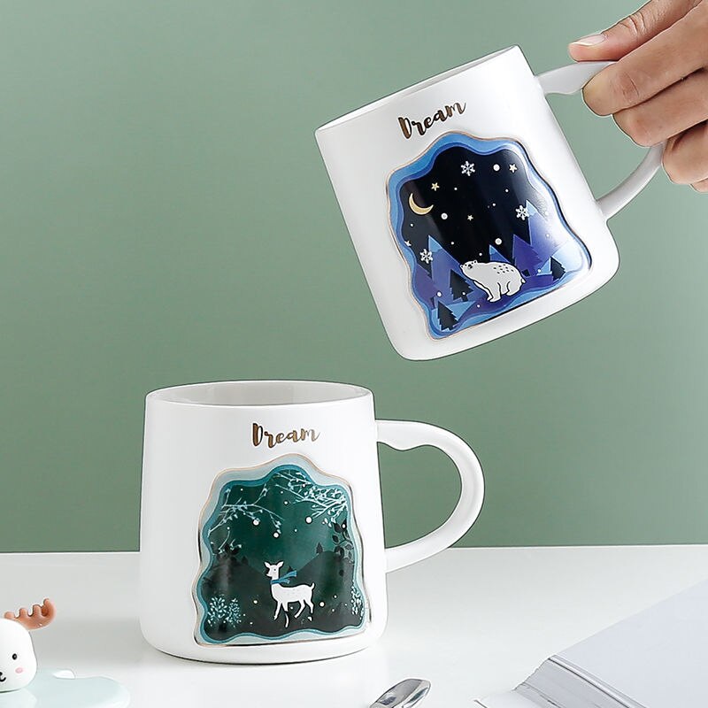 Exquisite 3D Animal Mug Lid Included with Spoon - view 6