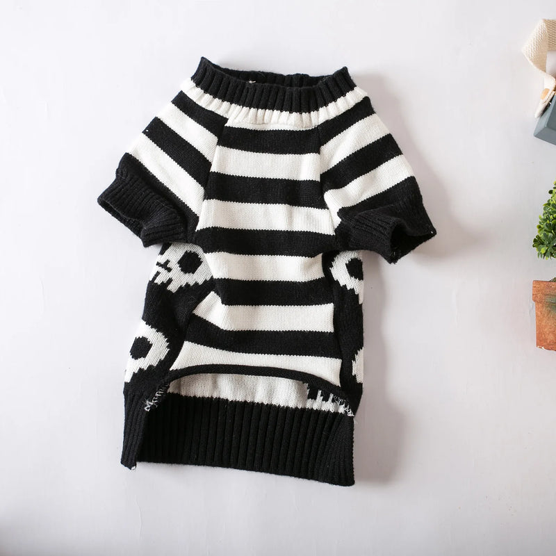 Skull Knitted Pet Sweater