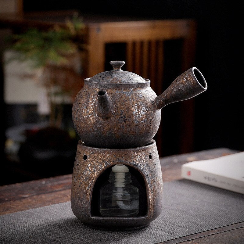 Retro Ceramic Tea Pot Clay Mug Set - view 7