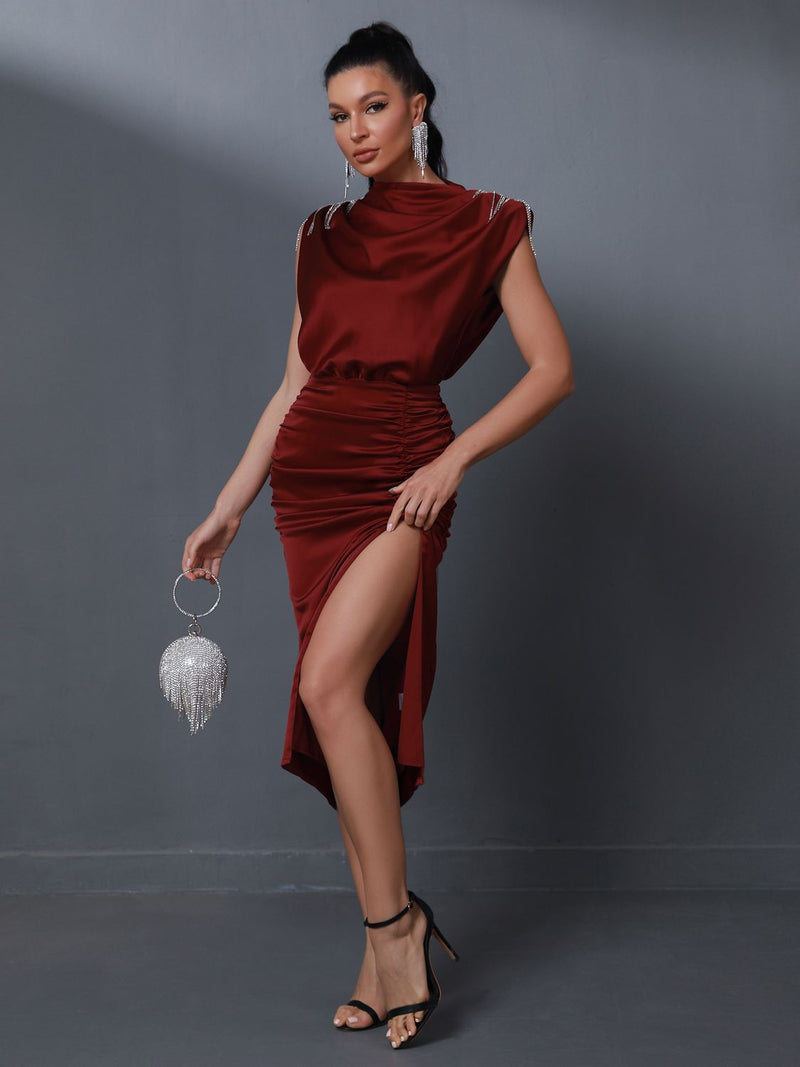 Perfect Collection Luxury Crystal Midi Dress, ibuyxi.com