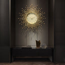 Sun Wall Clock for Luxury Living Room Decor, ibuyxi.com