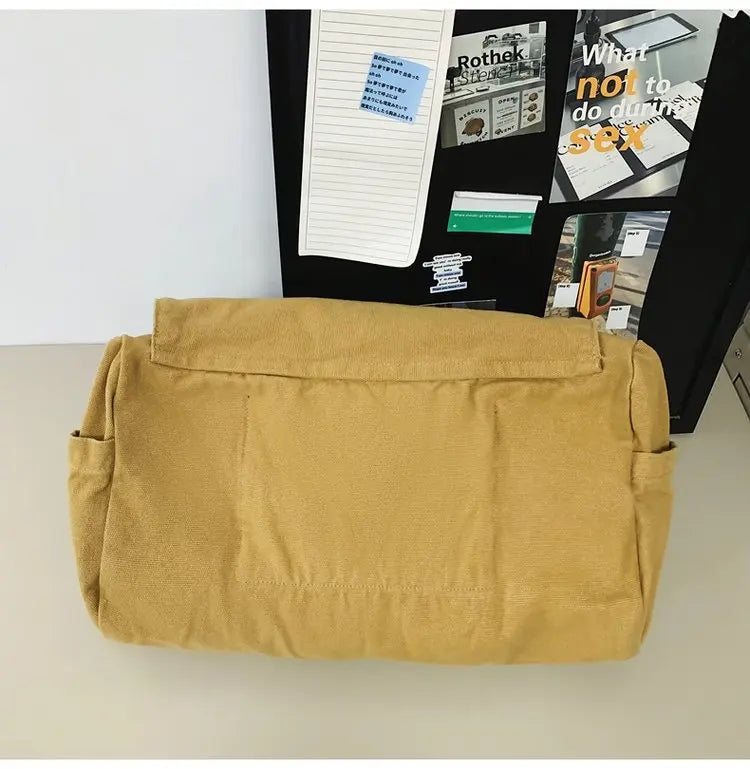 Casual Canvas Messenger Bag