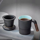 Ceramic Filter Tea Mug Lid and Separation Design - view 7