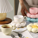 Custom Ceramic Cappuccino Set Flower Design - view 8