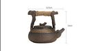 Dead Wood Teapot with Hemp Rope Handle, ibuyxi.com