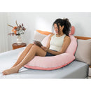 Velvet Pink Bed Pillow, iBuyXi.com
