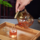 Heat Resistant With Strainer Glass Flower Tea Pot - view 6