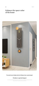 Nordic Creative Rectangular Art Wall Decor Wall Clock, ibuyxi.com