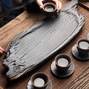 Ceramic Vintage Tea Tray With Water Storage - view 3