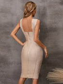 Designer Sparkly Gold Bodycon Dress, iBuyxi.com