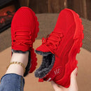 Women's Lightweight Warm Fuzzy Sneakers, iBuyXi.com