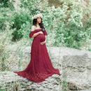 Lace Maternity Maxi Gown