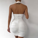 Fairy Shelley Ruffle V Deep White Dress - view 3
