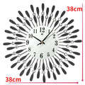 Crystal Sun Modern Silent Wall Clock Home Decor - view 3