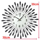 Crystal Sun Modern Silent Wall Clock Home Decor - view 3