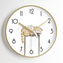 Nordic Mute Clock Wall Clock Simple Modern Living Room Elegant Home Fashion Creative and Slightly Luxury Quartz Clock Decoration - ibuyxi.comNordic Mute Wall Clock Simple Modern Living Room Decoribuyxi.com