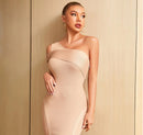 One Shoulder Bodycon Bandage Evening Mini Dress, ibuyxi.com
