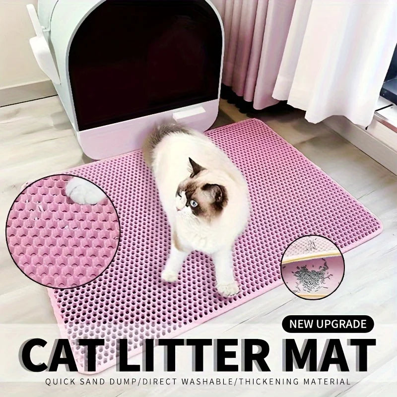 Easy Clean Honeycomb Cat Litter Mat
