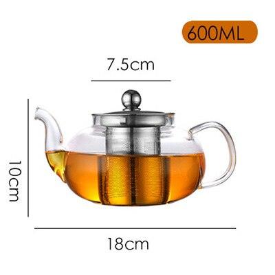 Heat Resistant Glass Tea Set Teapot 6 Cups - view 6
