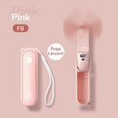 Portable Fan Mini Handheld Fan USB 4800mAh Recharge Hand Held Small Pocket Fan with Power Bank Flashlight Feature, ibuyxi.com
