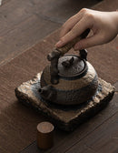 Dead Wood Teapot with Hemp Rope Handle - view 9