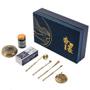 Fragrant seal incense printing pure brass incense tool set sandalwood incense spoon incense sweep incense spoon eight-piece set - ibuyxi.com