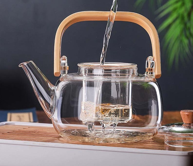 Large Handle Heat Resistant Glass Tea Pot - view 7