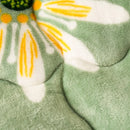 Winter Wildflower Plush Fleece Blanket, iBuyXi.com