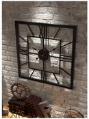 Creative and Silent Square Iron Wall Clock Decoration, iBuyXi.com