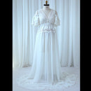 Sheer Boho Chiffon Maternity Dress