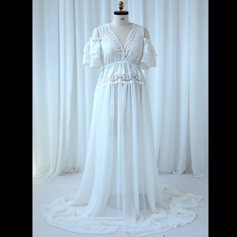 Sheer Boho Chiffon Maternity Dress | iBuyXi.com Sheer Boho Chiffon Maternity Dress | iBuyXi.com
