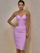 Bandage Bodycon Strapless Dress - photo 1