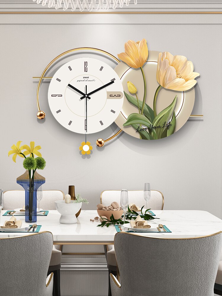 Modern and Luxury Light Wall Clock for Decor - view 3