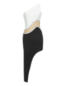 Sleeveless Mesh Diamond Bandage Maxi Dress, ibuyxi.com