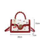 Luxe Sweet Cherry Print Shoulder Bag