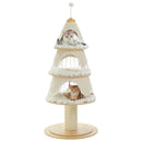 Three Tier Holiday Pine Cat Tree