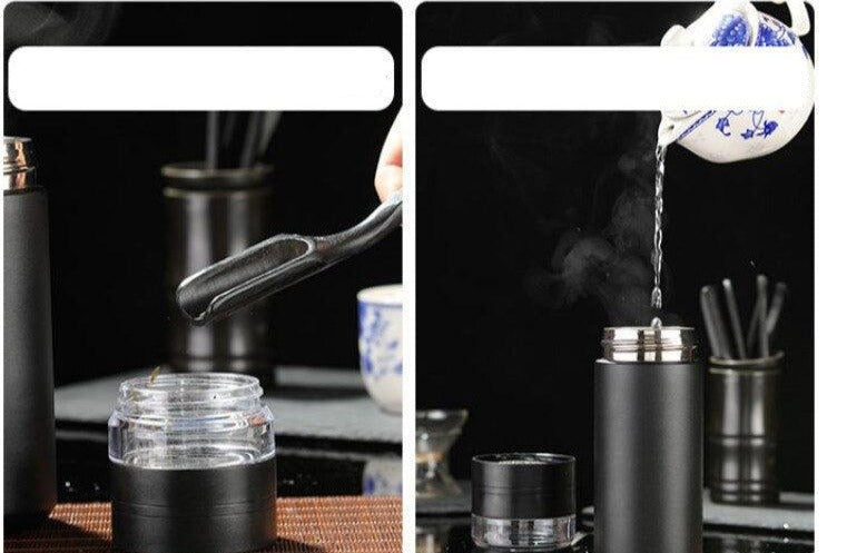 Travel Tea Tumbler with Infuser and Sleeve - view 3