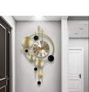 Modern Pointer Gold Metal Art Wall Clock, iBuyXi.com
