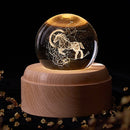 Crystal 3D Universe Ball Night Light with Music Box, ibuyxi.com