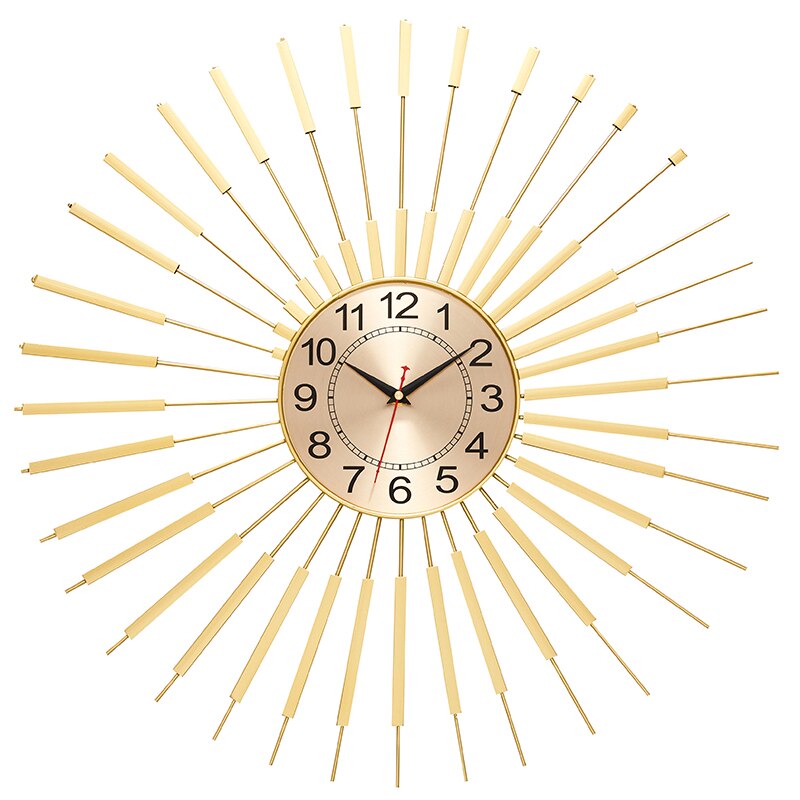 Luxury Iron Wall Light Clock For Home Decor - view 4