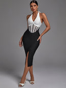 Gorgeous Backless Black Lace Bodycon Outfit, ibuyxi.com