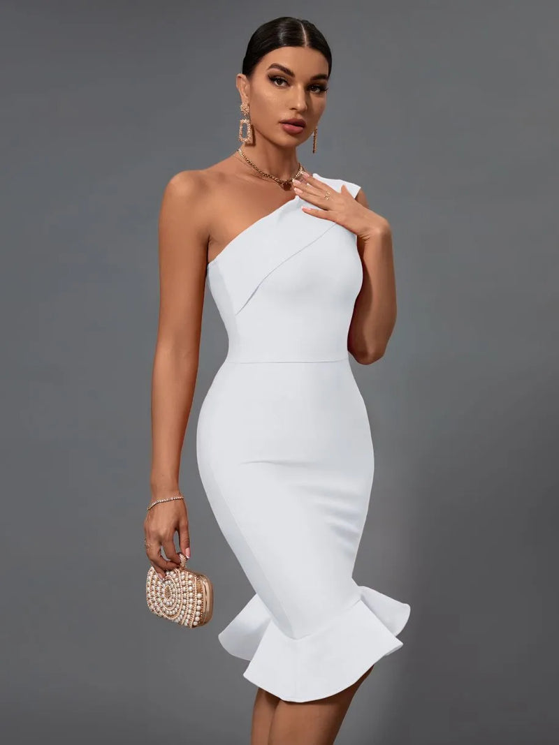 Orange Mermaid Midi Bandage Bodycon Dress Orange Mermaid Midi Bandage Bodycon Dress
