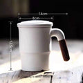 Ceramic Filter Tea Mug Lid and Separation Design - view 4