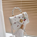 Luxe Sweet Cherry Print Shoulder Bag