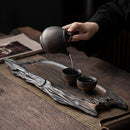 Retro Ceramic Tea Tray with Wood Effect, iBuyXi.com