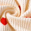 Lovebug Ruffles Waffle Knit Baby Girls Footed Onesie, iBuyXi.com